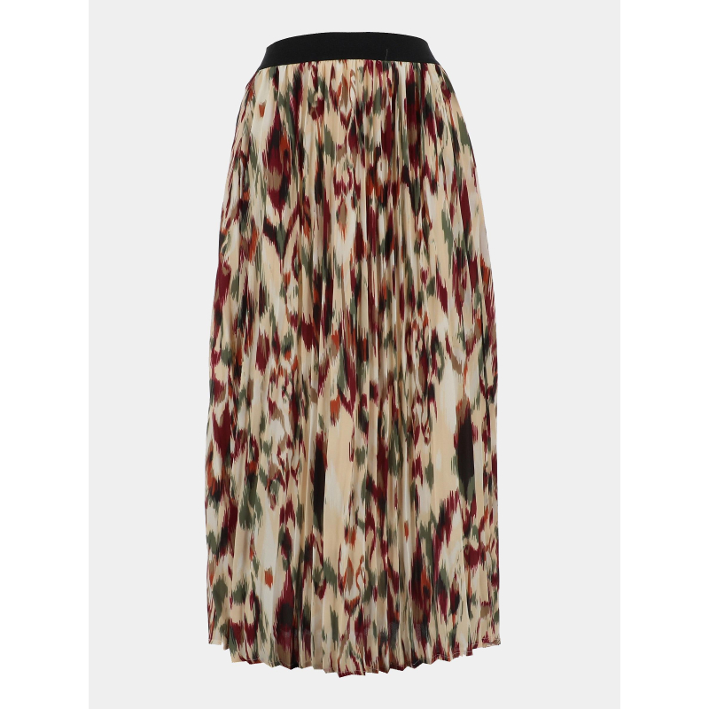 Jupe longue plissé onltayla multicolore femme - Only