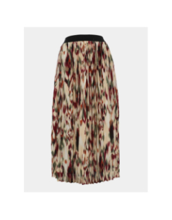 Jupe longue plissé onltayla multicolore femme - Only