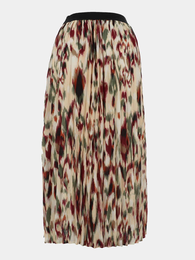 Jupe longue plissé onltayla multicolore femme - Only