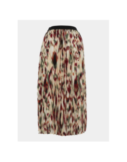Jupe longue plissé onltayla multicolore femme - Only