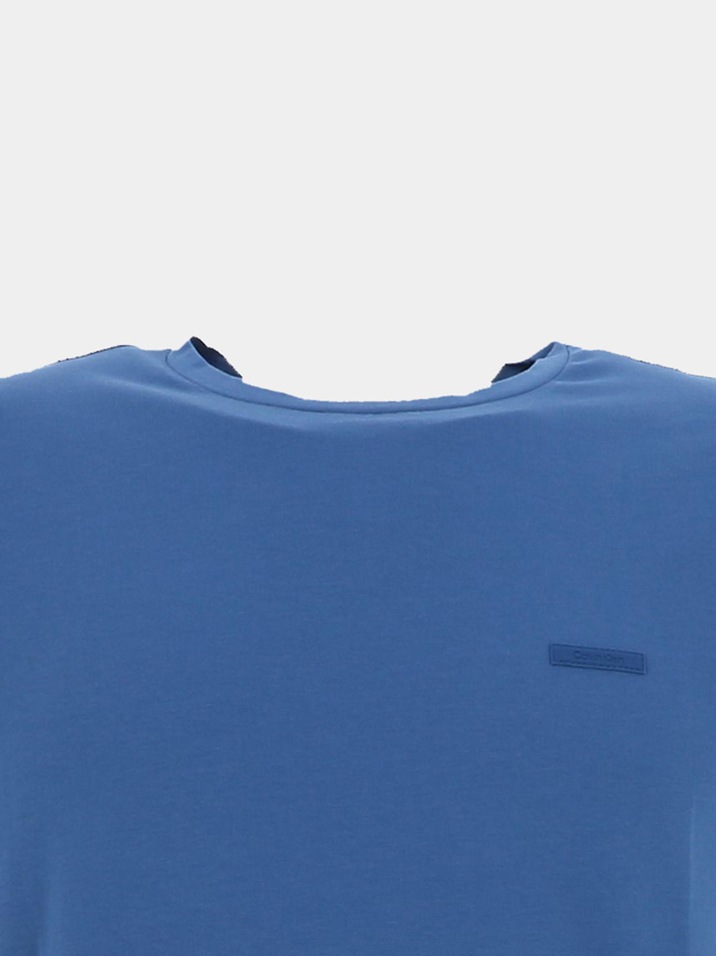 T-shirt stretch slim à manches courtes bleu homme - Calvin Klein