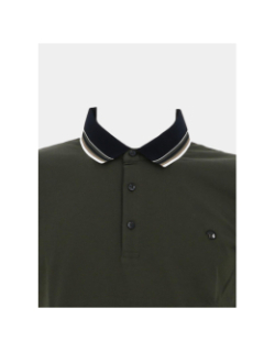 Polo à manches courtes gavroch kaki homme - Benson & Cherry