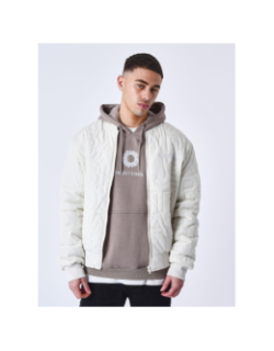 Veste teddy matelassée blanc homme - Project X Paris