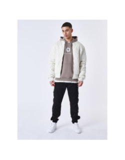 Veste teddy matelassée blanc homme - Project X Paris
