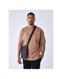 T-shirt uni logo marron homme - Project X Paris