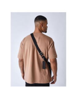 T-shirt uni logo marron homme - Project X Paris