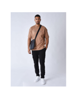 T-shirt uni logo marron homme - Project X Paris