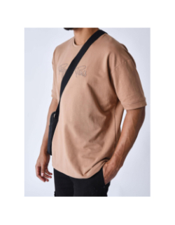 T-shirt uni logo marron homme - Project X Paris