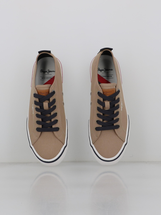 Baskets en toile kenton smart beige homme - Pepe Jeans