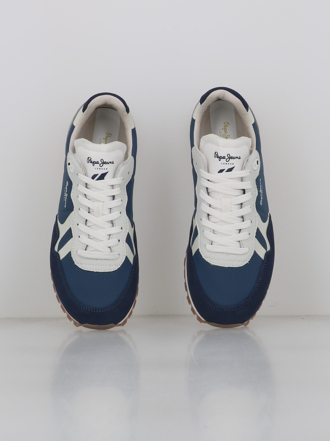 Baskets brit-on master bleu gris homme - Pepe Jeans