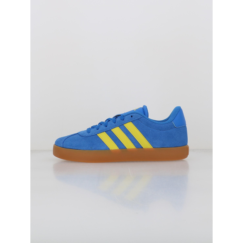 Baskets vl court 3.0 k bleu jaune enfant - Adidas