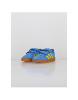 Baskets à scratch vl court 3.0 cf bleu jaune enfant - Adidas