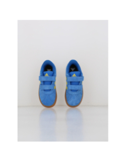 Baskets à scratch vl court 3.0 cf bleu jaune enfant - Adidas