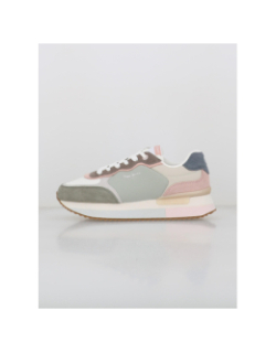Baskets rusper class bleu kaki rose femme - Pepe Jeans