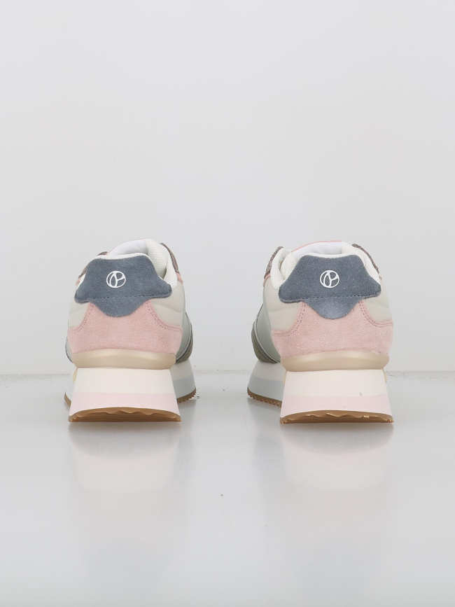 Baskets rusper class bleu kaki rose femme - Pepe Jeans