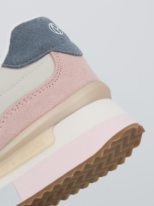 Baskets rusper class bleu kaki rose femme - Pepe Jeans