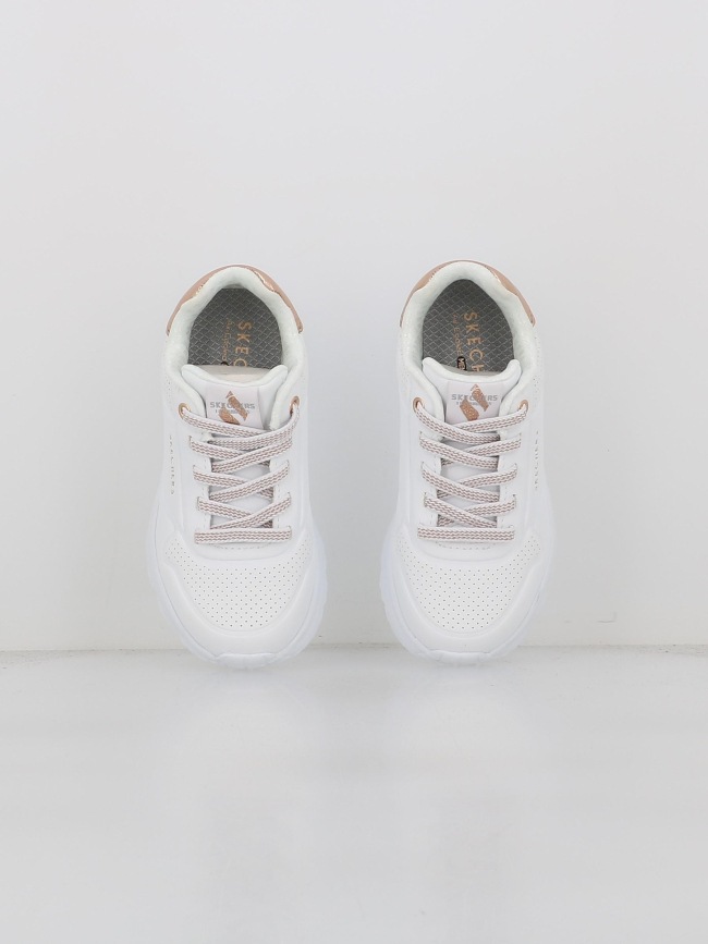 Baskets uno lite blanc fille - Skechers