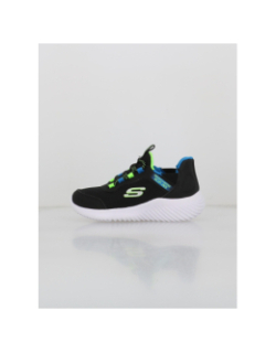 Baskets slip-ins bounder brisk noir enfant - Skechers