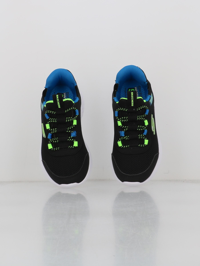 Baskets slip-ins bounder brisk noir enfant - Skechers