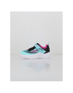 Baskets à scratch microspec advance bleu enfant - Skechers