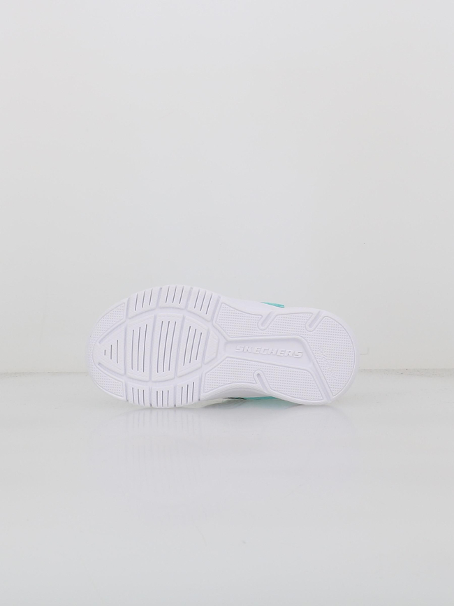 Baskets à scratch microspec advance bleu enfant - Skechers