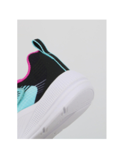 Baskets à scratch microspec advance bleu enfant - Skechers