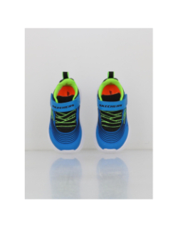 Baskets à scratch microspec advance bleu enfant - Skechers