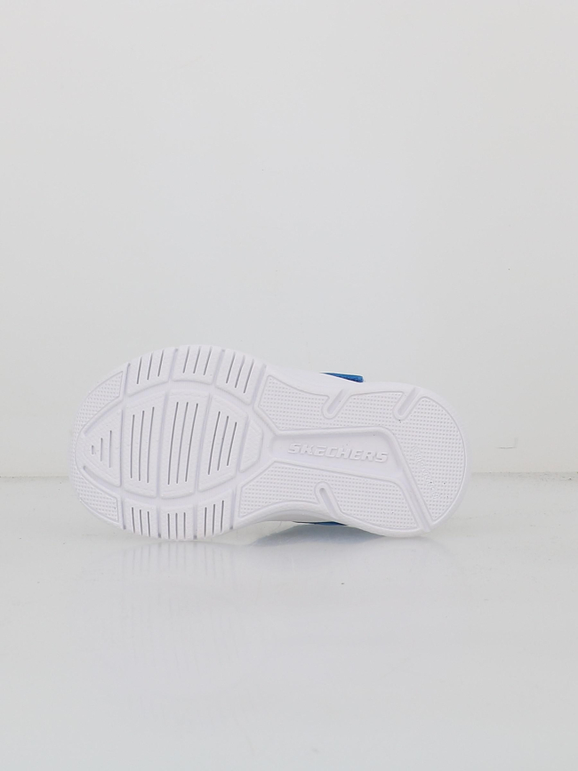 Baskets à scratch microspec advance bleu enfant - Skechers