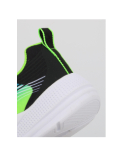 Baskets à scratch microspec advance bleu vert enfant - Skechers