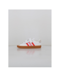 Baskets à scratch vl court 3.0 cf blanc rose enfant - Adidas