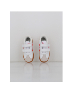 Baskets à scratch vl court 3.0 cf blanc rose enfant - Adidas