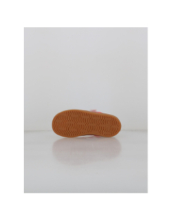 Baskets à scratch vl court 3.0 cf blanc rose enfant - Adidas