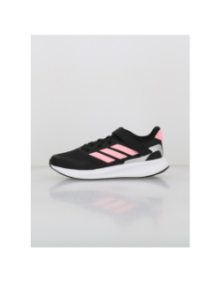Baskets à scratch runfalcon 5 noir rose enfant - Adidas