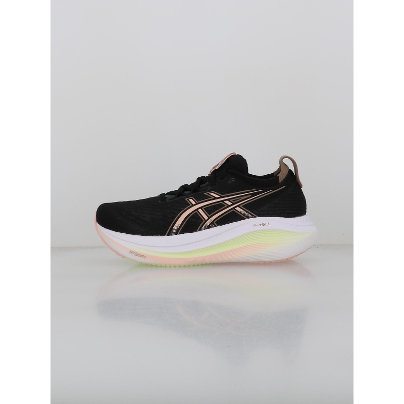 Chaussures de running gel nimbus 27 noir rose femme - Asics