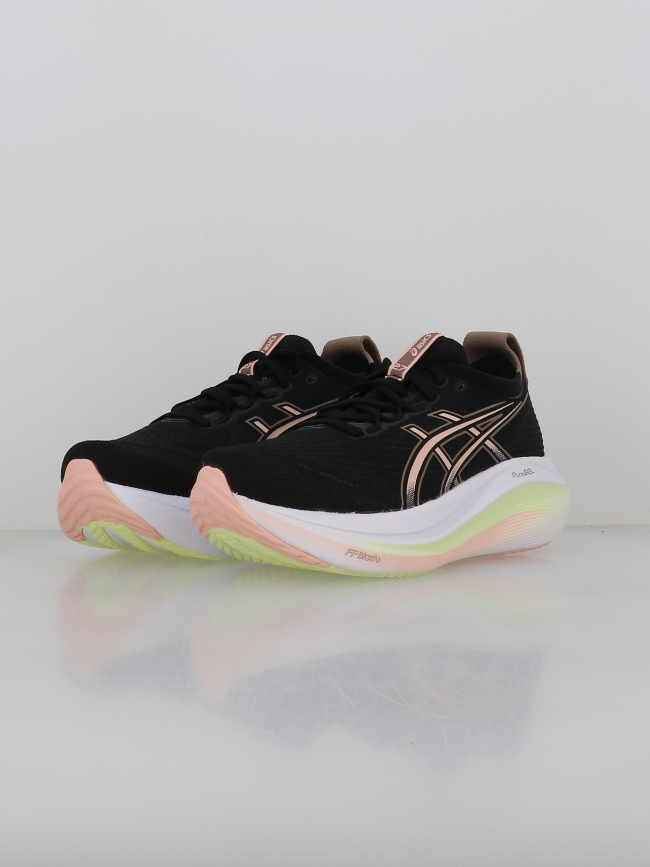 Chaussures de running gel nimbus 27 noir rose femme - Asics
