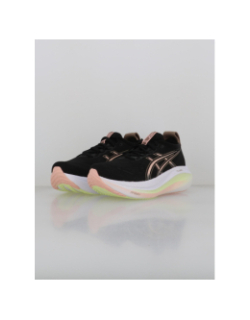 Chaussures de running gel nimbus 27 noir rose femme - Asics
