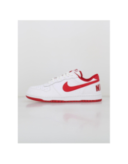 Baskets en cuir big low blanc rouge homme - Nike