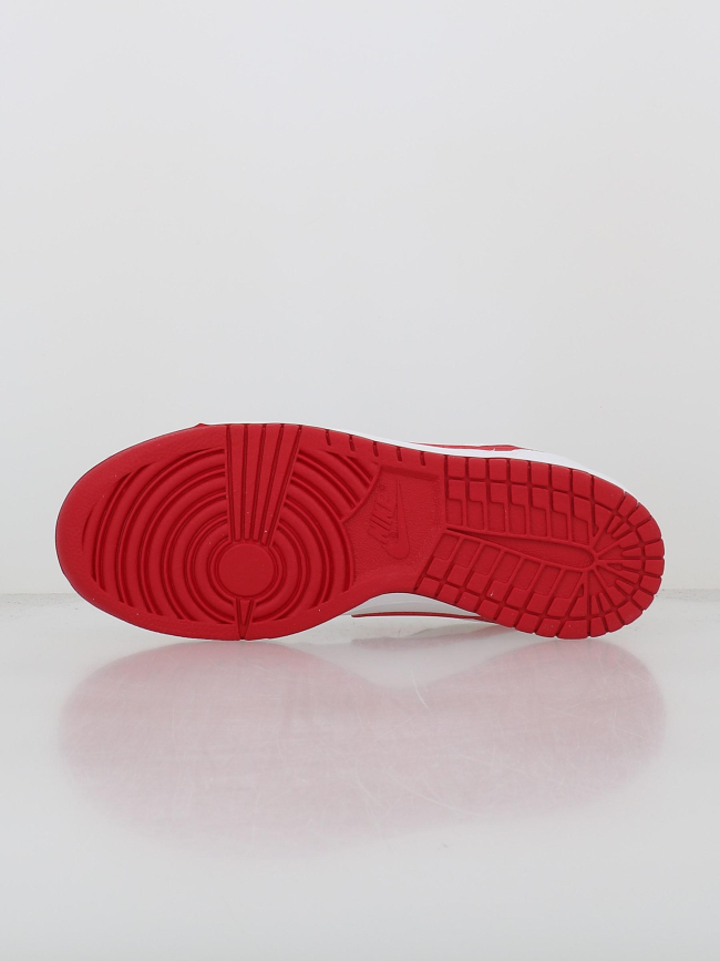 Baskets en cuir big low blanc rouge homme - Nike