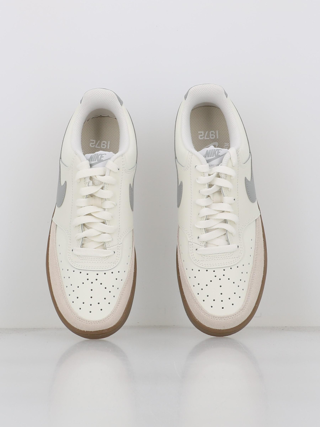 Baskets court vision écru gris homme - Nike