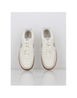 Baskets court vision écru gris homme - Nike