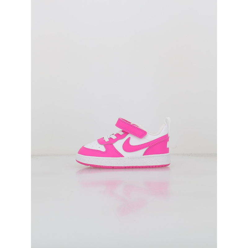 Baskets à scratch court borough td rose blanc enfant - Nike