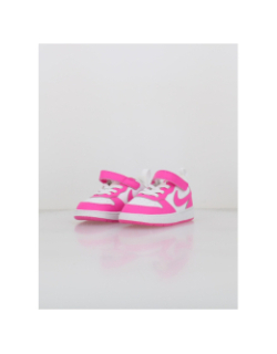 Baskets à scratch court borough td rose blanc enfant - Nike