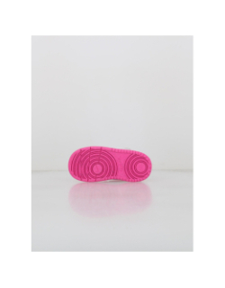 Baskets à scratch court borough td rose blanc enfant - Nike