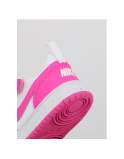 Baskets à scratch court borough td rose blanc enfant - Nike
