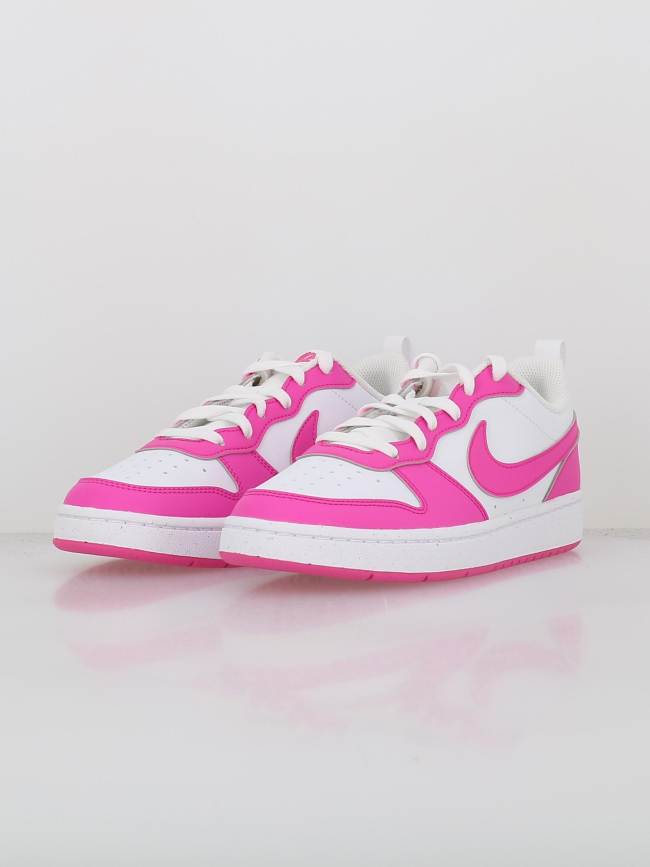 Baskets court borough recraft gs rose blanc enfant - Nike