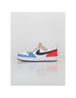 Baskets scratch court borough recraft ps blanc bleu enfant - Nike