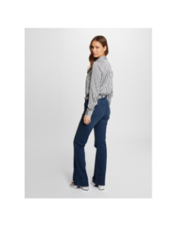 Chemisier marinière chichi blanc bleu femme - Morgan