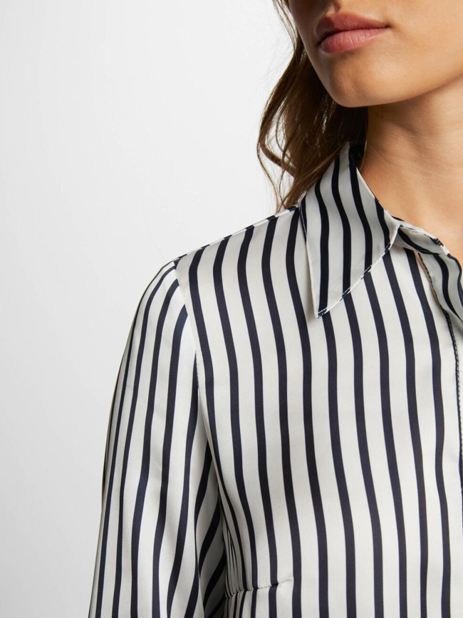 Chemisier marinière chichi blanc bleu femme - Morgan