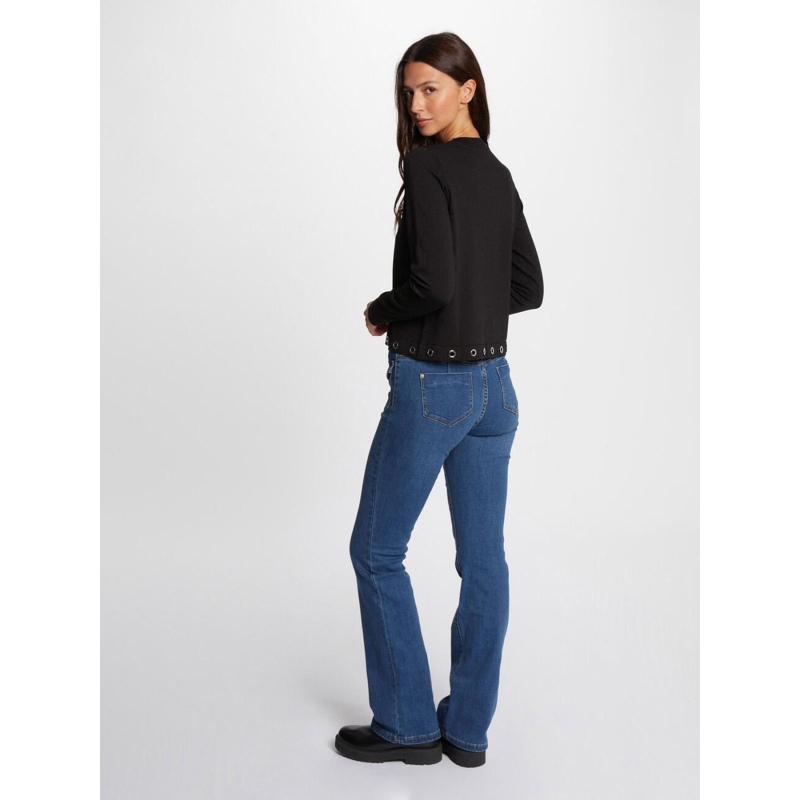 Jean bootcut à poches boutonnées bleu femme Morgan wimod