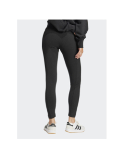 Legging de sport taille haute côtelé noir femme - Adidas